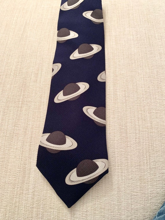 Emporio Armani Necktie Planets Outer Space Made in