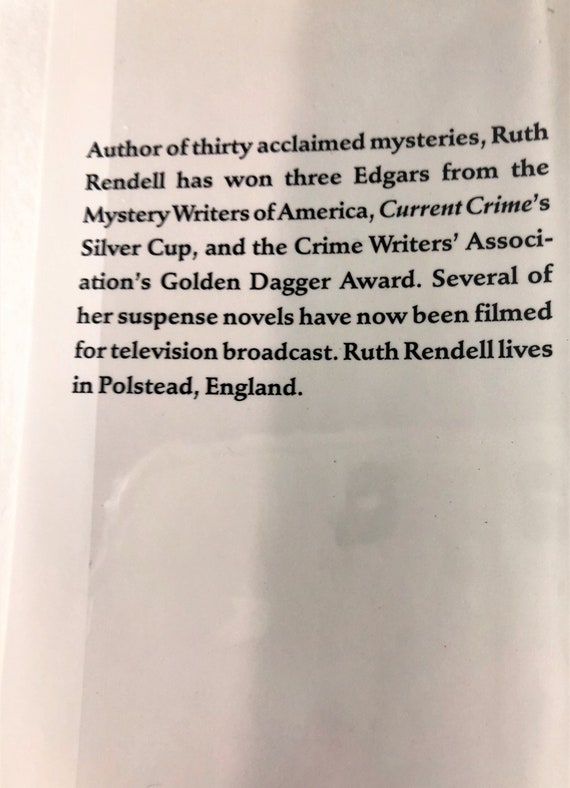 Vintage Book Ruth Rendell Collected Stories Including Fallen Etsy