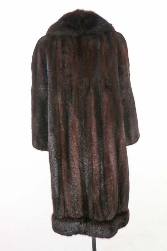 Vintage Mink & Sable Full Length Fur Coat with Sa… - image 2