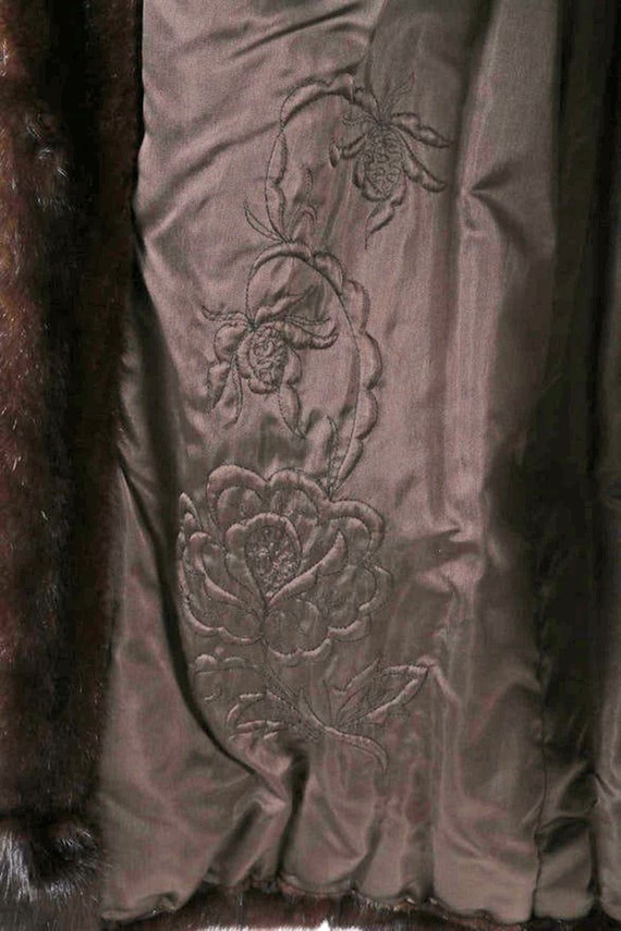 Vintage Mink & Sable Full Length Fur Coat with Sa… - image 7
