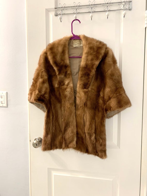 Vintage Mink Stole Canadian Furs Mink Cape Mid Bro