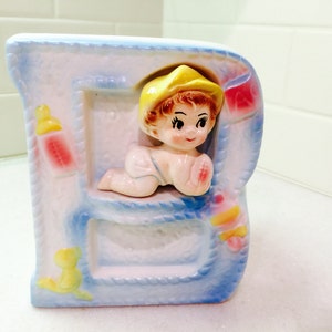 Vintage Baby Vase Neues Baby Vase Neues Baby Geschenk Neue Mutter Geschenk Kinderzimmer Pflanzer