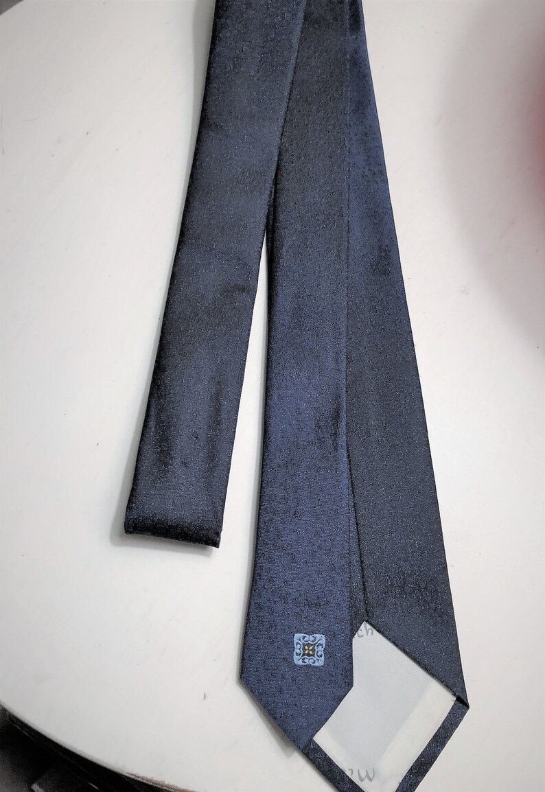 Vintage Skinny Youth Necktie Dark Blue 2 Inch Necktie