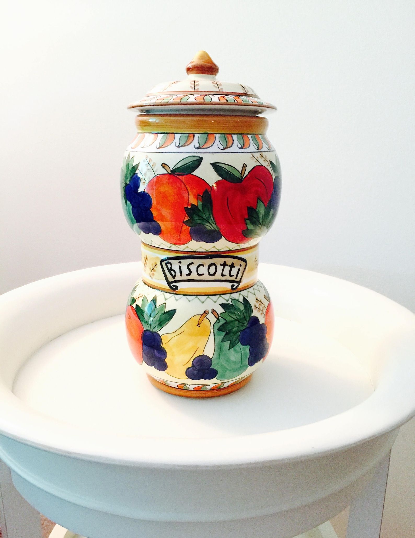 Vintage Nonni Biscotti Jar Handmade for Nonni's Cookie Jar Etsy