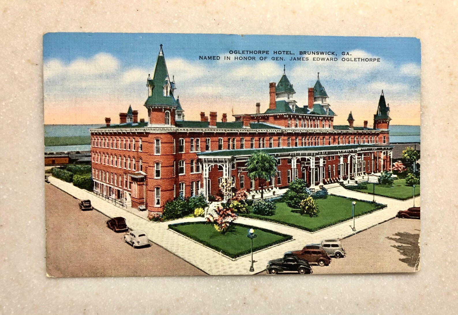 Vintage GA Postcard Oglethorpe Hotel Brunswick Etsy