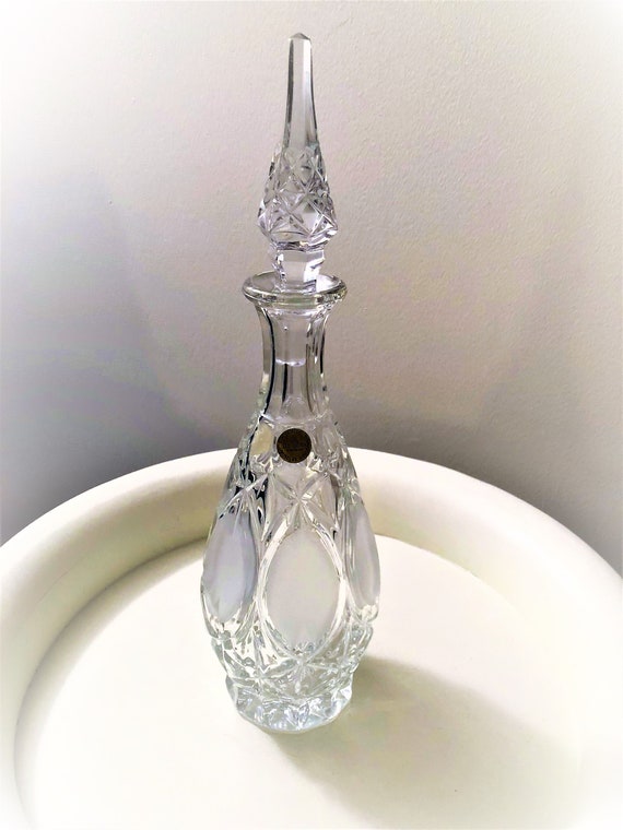 Vintage Lead Crystal Decanter Princess House Barware W Germany Etsy
