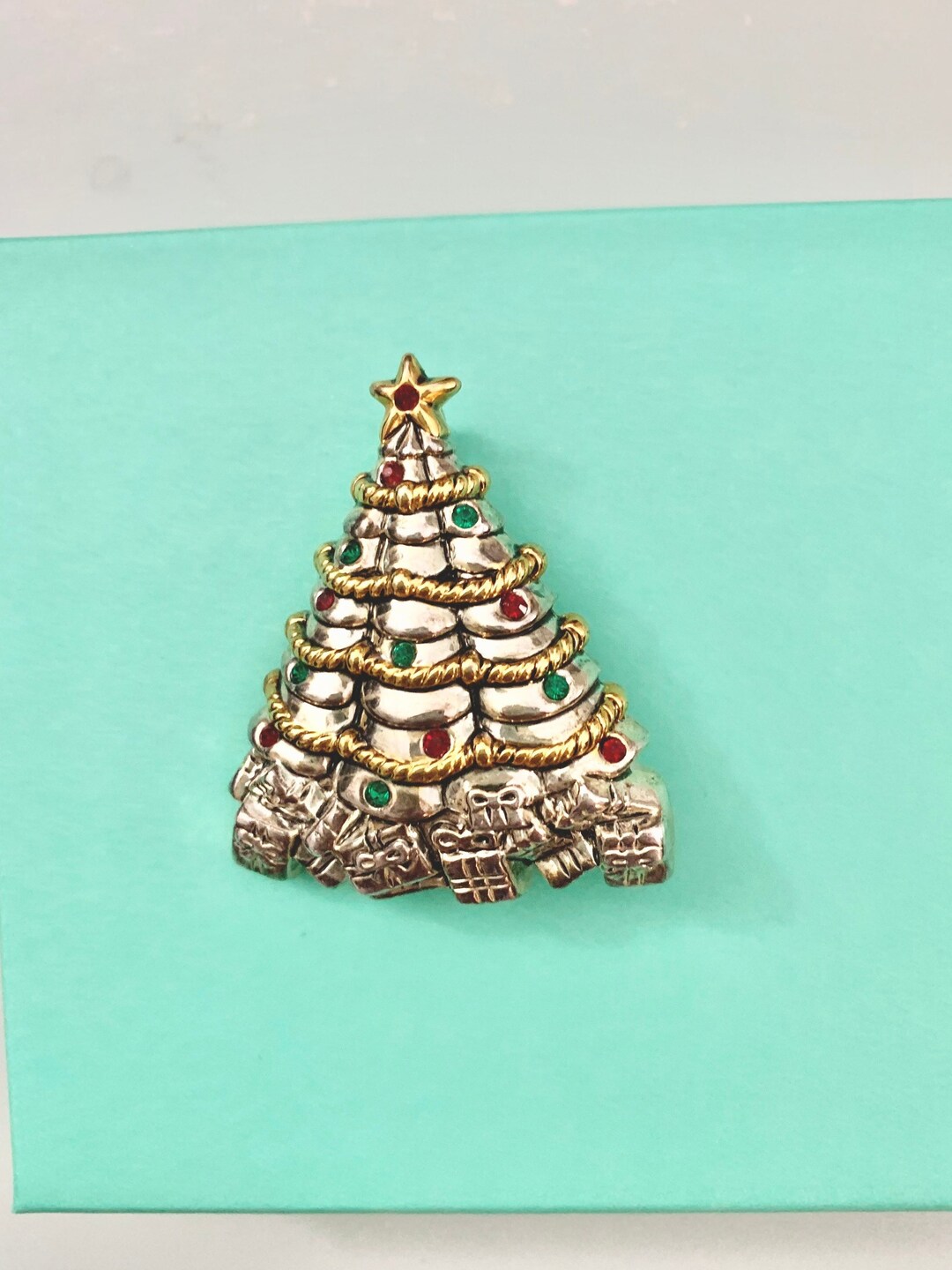 Broche Sapin De Noël Strass Et émaillée - Verte, De La Marque Charles Le Jeune, Neuf