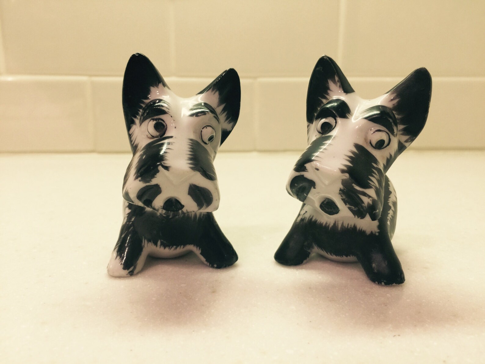 Vintage Dog Salt Pepper Shakers Scottie Salt & Pepper Animal S Etsy