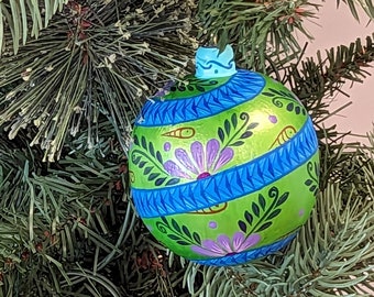 メキシコの手作りクリスマスツリーオーナメント、再利用可能、米国への