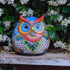 Ceramic Owl Planter, Talavera Pottery is Colorful Indoor Flower Pot or  Outdoor Owl Decor, Mexican Planter & Plant Pot Home Decor, Owl Gift - Etsy