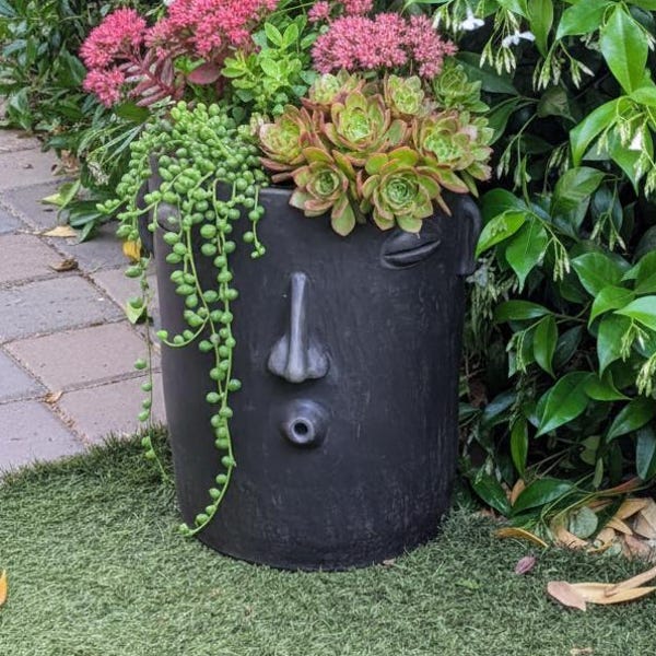 Large Face Planter | Whistler Mexican Pottery is Handmade in Atzompa, Oaxaca