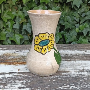 Decorative Flower Vase Handmade Mexican Pottery from Atzompa Mexico, Home Decor Indoor or Outdoor Decor, Charming Plant Pot
