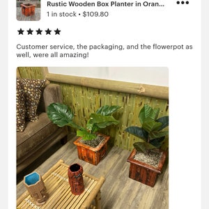 Wooden Planter Box, Handmade Rustic Home or Garden Decor - Etsy