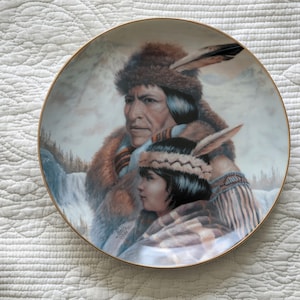 The NezPerce Nation by Perillo, 1987 America’s Indian Heritage Plate Collection, Ceramic Fine China Wall Art