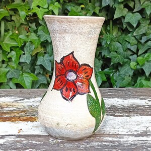 Decorative Flower Vase Handmade Mexican Pottery from Atzompa Mexico, Home Decor Indoor or Outdoor Decor Charming Plant Pot