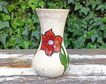 Bloemenvaas | Handgemaakt terracotta aardewerk uit Atzompa, Mexico