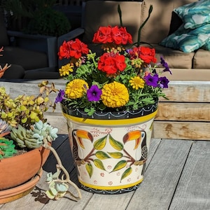 Bloempot met toekan | Handbeschilderde Mexicaanse keramische bloempot in de vorm van een dier | Cadeau voor vogelliefhebbers