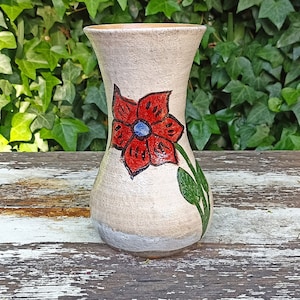 Decorative Flower Vase Handmade Mexican Pottery from Atzompa Mexico, Home Decor Indoor or Outdoor Decor, Charming Plant Pot