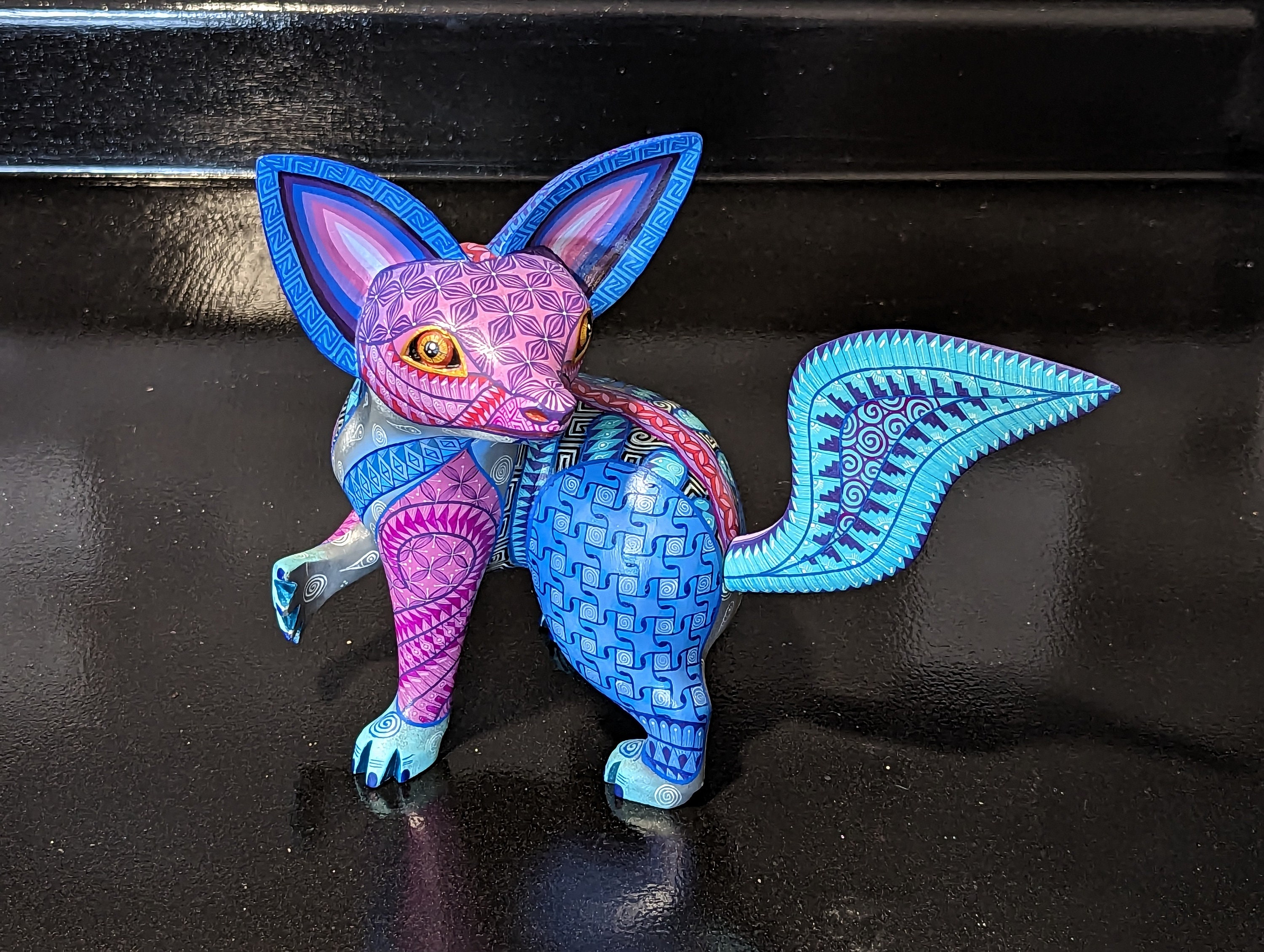 Fox Alebrije Mexican Art of Oaxaca Mexico, Handmade Home Decor