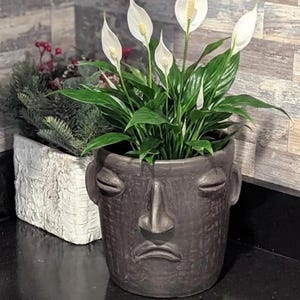 Sad Face Planter | Handmade Pottery from Atzompa, Mexico