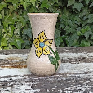 Decorative Flower Vase Handmade Mexican Pottery from Atzompa Mexico, Home Decor Indoor or Outdoor Decor Charming Plant Pot