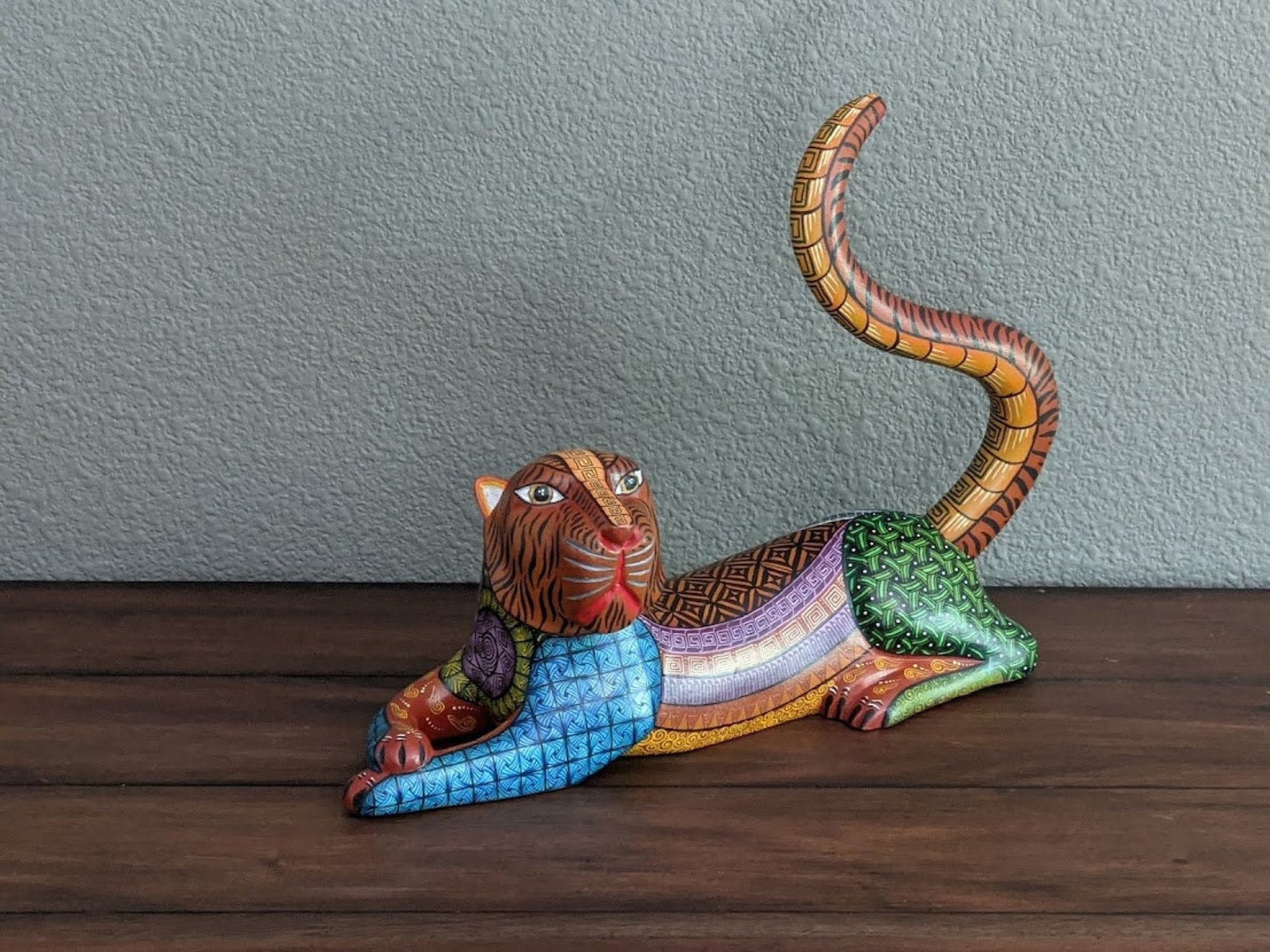 Lion Alebrije Oaxaca Mexico Folk Art Handmade Home Decor - Etsy