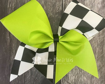 Cheer Bow - Checkerboard Cheer Bow