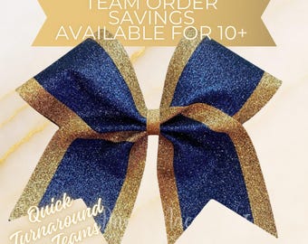 Cheer Bow - Your choice of 2 glitter colors