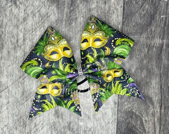 Mardi Gras Cheer Bow