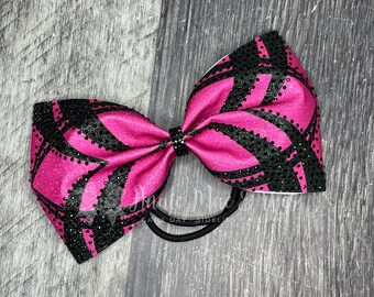 Cheer Bows - Glitter Cheer Bow - Sparkle Cheer Pink