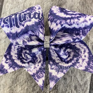 Tie Dye Cheer Bow