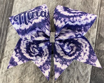 Tie Dye Cheer Bow