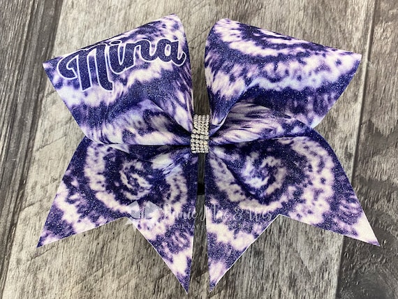 tie dye cheer bow