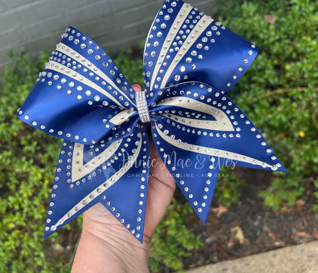 Comp Cheer Bows Satin Competition Cheer Bows - Your Choice of 2 Colors - Etsy