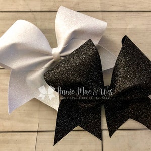 Glitter Cheer Bows - Your choice of glitter color