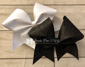 Glitter Cheer Bows - Your choice of glitter color