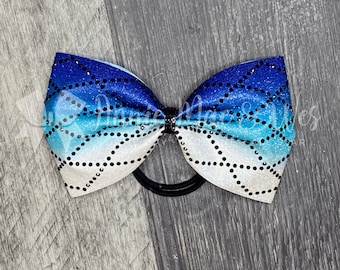 Competition Cheer Bow - Glitter and Rhinestone Bling Cheer Bow - Cheer bows - competition cheer bows - all star cheer bow