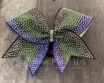 Cheer Bows - Your choice of color with AB Rhinestones