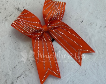 Long Tail Cheer Bow with Rhinestones