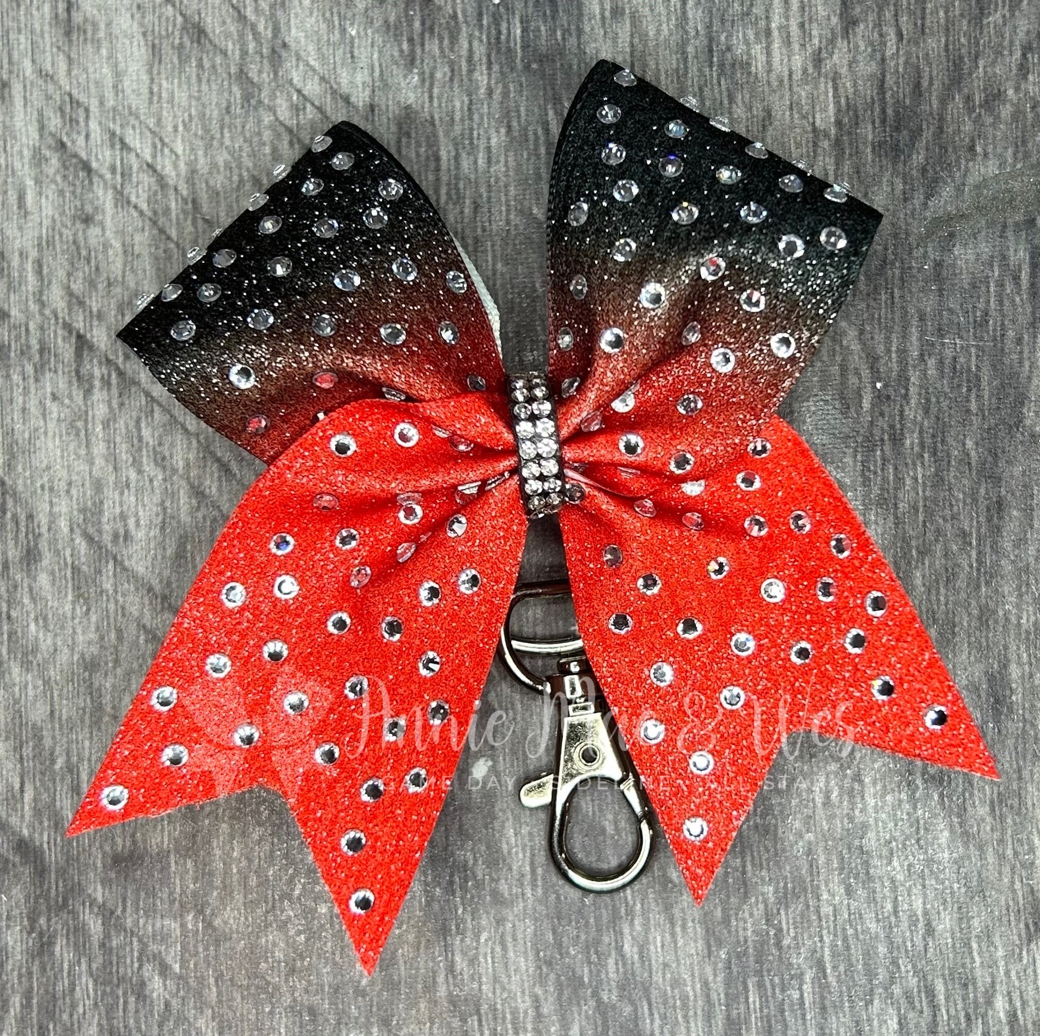 Rhinestone Crystal Bow Car Keychain Metal Buckle Charm ▲R