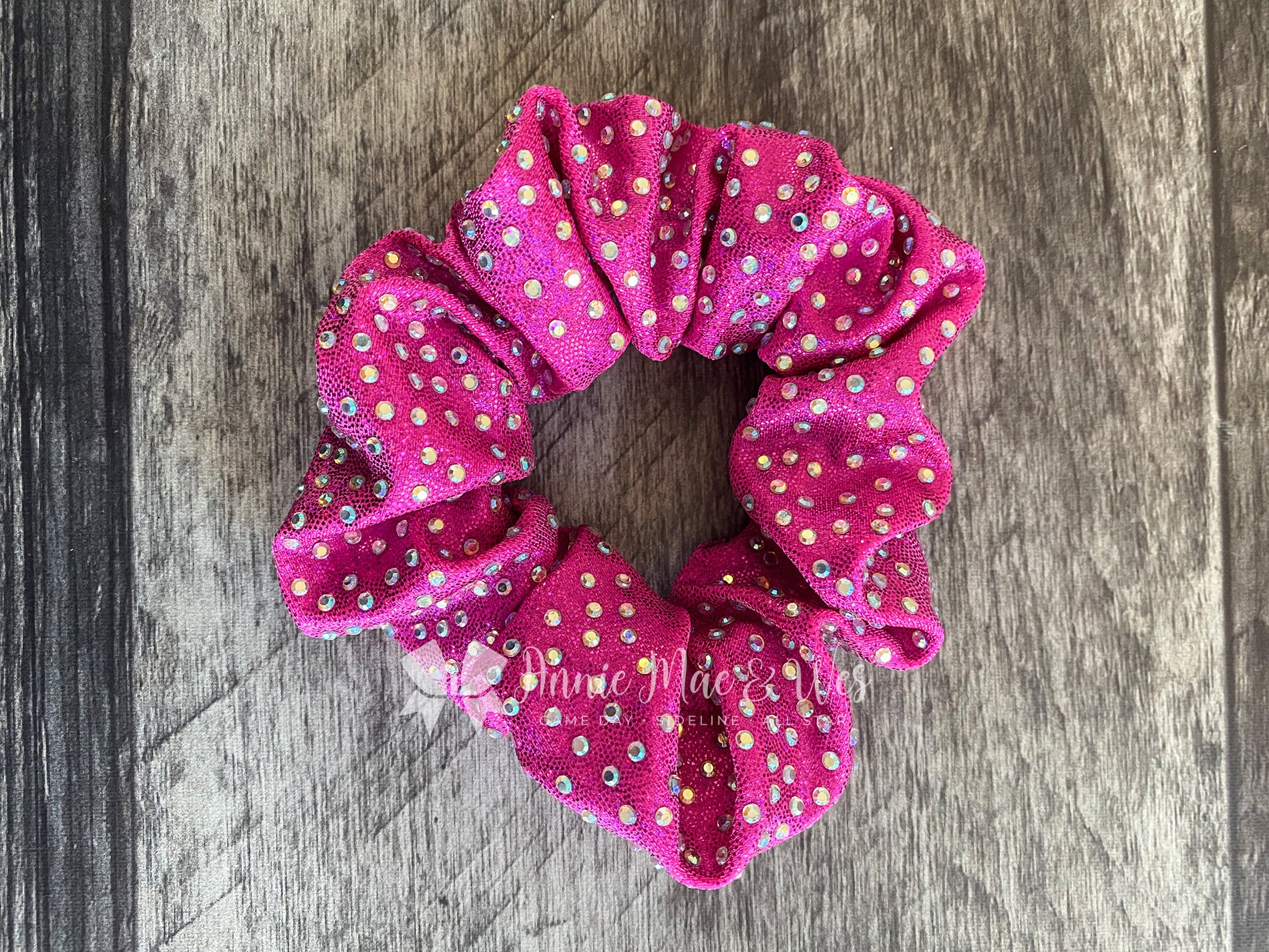 Ribbon Cluster Ponytailer - Hot Pink + Light Pink Hot Pink/Light Pink