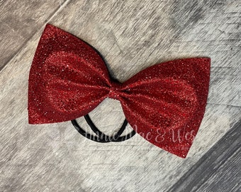 Competition Cheer Bow - Glitter and Rhinestone Bling Cheer Bow - Cheer bows - competition cheer bows - all star cheer bow