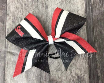 Cheer Bows - Your choice of 2 color with white accents