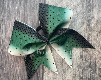 Cheer bows - Cheer Bow - Black and Forest