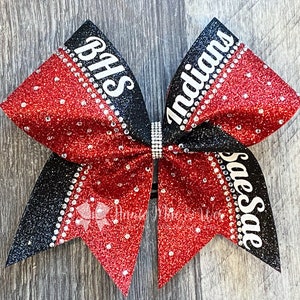 Cheer Bow - your choice of 2 glitter colors