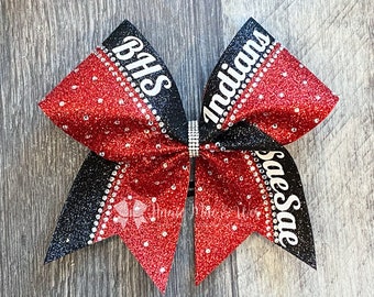 Cheer Bow - your choice of 2 glitter colors