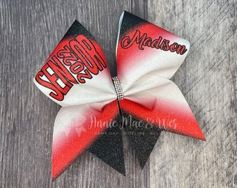 Senior Cheer Bow with Grad Cap and Tassel Keychain ⋆ Brittelly's