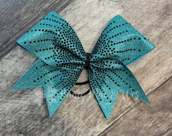 Glitter and Rhinestone Cheer Bow
