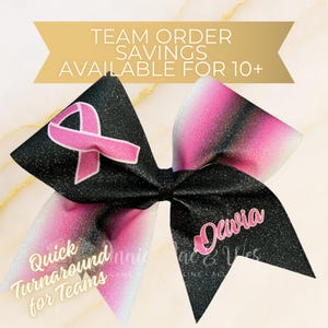 Breast Cancer Awareness Cheer Bows - Team Cheer Bows - Awareness Cheer Bows - Pink Cheer Bows - Pink Out Cheer Bows - Pink Cheer Bow