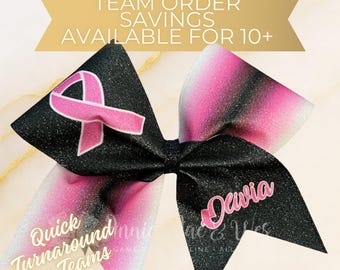 Breast Cancer Awareness Cheer Bows - Team Cheer Bows - Awareness Cheer Bows - Pink Cheer Bows - Pink Out Cheer Bows - Pink Cheer Bow